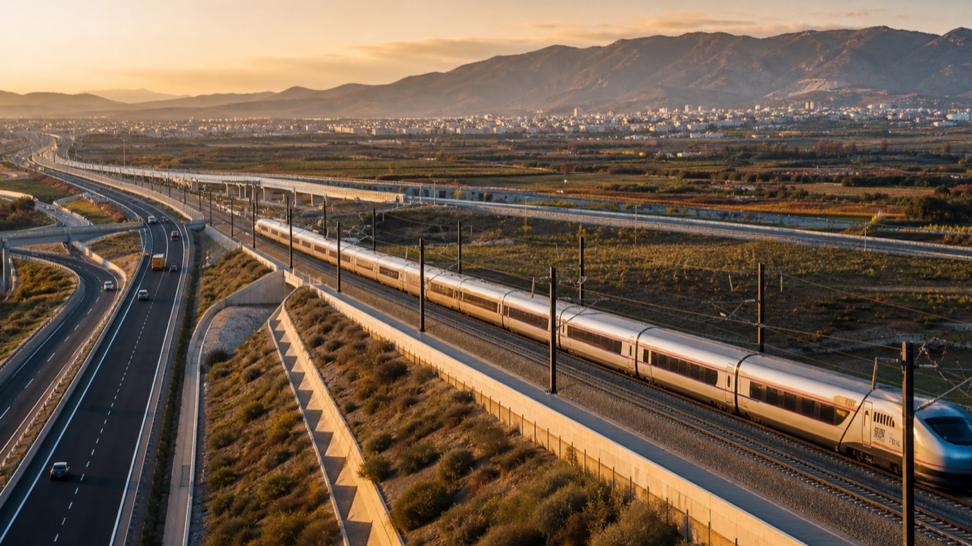 Infrastructure ferroviaire et routière moderne au Maroc